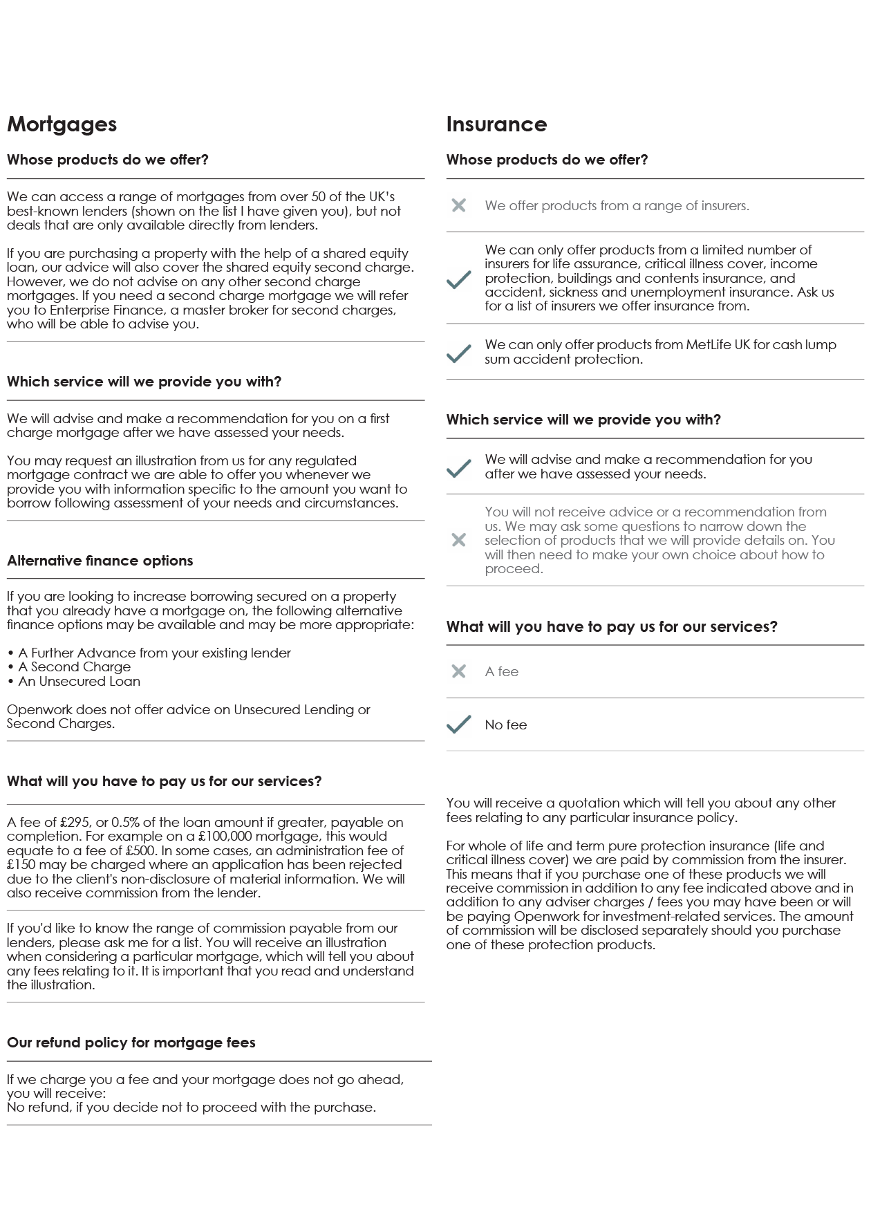 Mortgage and Insurance Proposition Brochure - Page 3
